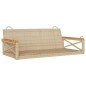 vidaXL Banco columpio de ratán sintético beige 109x62x40 cm vidaXL Banco columpio de ratán sintético beige 109x62x40 cm