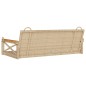 vidaXL Banco columpio de ratán sintético beige 109x62x40 cm vidaXL Banco columpio de ratán sintético beige 109x62x40 cm