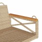 vidaXL Banco columpio de ratán sintético beige 109x62x40 cm vidaXL Banco columpio de ratán sintético beige 109x62x40 cm
