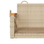 vidaXL Banco columpio de ratán sintético beige 109x62x40 cm vidaXL Banco columpio de ratán sintético beige 109x62x40 cm