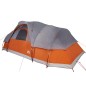 vidaXL Tienda de campaña familiar iglú 11 personas impermeable naranja