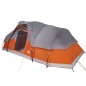 vidaXL Tienda de campaña familiar iglú 11 personas impermeable naranja