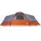 vidaXL Tienda de campaña familiar iglú 11 personas impermeable naranja