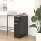 vidaXL Armario de boticario contrachapada negro brillo 20x45,5x60 cm