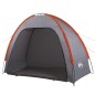 vidaXL Tienda de almacenamiento impermeable gris y naranja