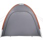 vidaXL Tienda de almacenamiento impermeable gris y naranja