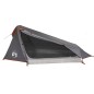 vidaXL Tienda de campaña túnel 1 persona impermeable gris y naranja