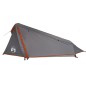 vidaXL Tienda de campaña túnel 1 persona impermeable gris y naranja