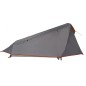 vidaXL Tienda de campaña túnel 1 persona impermeable gris y naranja