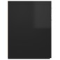 vidaXL Armario de boticario contrachapada negro brillo 20x45,5x60 cm