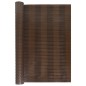 vidaXL Toldo para balcón ratán sintético marrón y negro 600x80 cm