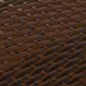 vidaXL Toldo para balcón ratán sintético marrón y negro 600x80 cm