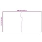 vidaXL Toldo para balcón ratán sintético marrón y negro 600x80 cm