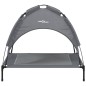 vidaXL Cama para perros con dosel antracita tela oxford y acero vidaXL Cama para perros con dosel antracita tela oxford y acero