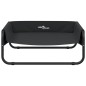 vidaXL Cama elevada para perros tela oxford y acero gris antracita