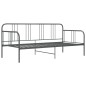 vidaXL Estructura de sofá cama de metal gris 90x200 cm vidaXL Estructura de sofá cama de metal gris 90x200 cm