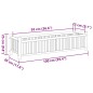 vidaXL Jardinera de bambú 100x30x25 cm vidaXL Jardinera de bambú 100x30x25 cm