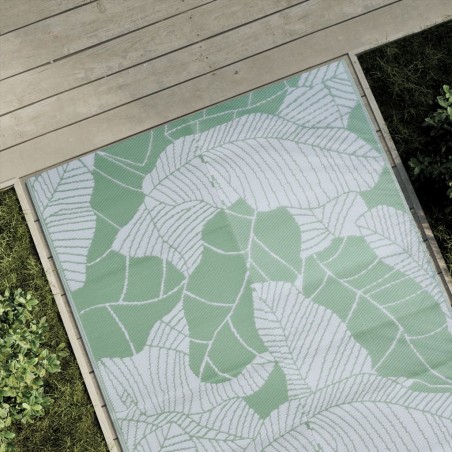 vidaXL Alfombra de exterior PP verde 120x180 cm