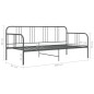 vidaXL Estructura de sofá cama de metal gris 90x200 cm vidaXL Estructura de sofá cama de metal gris 90x200 cm