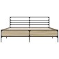 vidaXL Estructura cama madera ingeniería metal roble Sonoma 150x200 cm vidaXL Estructura cama madera ingeniería metal roble Sonoma 150x200 cm