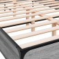 vidaXL Estructura cama madera ingeniería metal gris Sonoma 160x200 cm vidaXL Estructura cama madera ingeniería metal gris Sonoma 160x200 cm