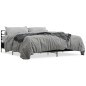 vidaXL Estructura de cama madera de ingeniería y metal negro 180x200cm vidaXL Estructura de cama madera de ingeniería y metal negro 180x200cm