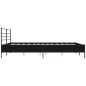 vidaXL Estructura de cama madera de ingeniería y metal negro 180x200cm vidaXL Estructura de cama madera de ingeniería y metal negro 180x200cm