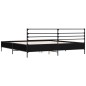 vidaXL Estructura de cama madera de ingeniería y metal negro 180x200cm vidaXL Estructura de cama madera de ingeniería y metal negro 180x200cm