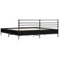 vidaXL Estructura de cama madera de ingeniería y metal negro 200x200cm vidaXL Estructura de cama madera de ingeniería y metal negro 200x200cm