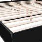 vidaXL Estructura de cama madera de ingeniería y metal negro 200x200cm vidaXL Estructura de cama madera de ingeniería y metal negro 200x200cm
