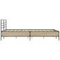 vidaXL Estructura cama madera ingeniería metal roble Sonoma 140x200 cm vidaXL Estructura cama madera ingeniería metal roble Sonoma 140x200 cm