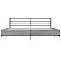vidaXL Estructura cama madera ingeniería metal gris Sonoma 180x200 cm vidaXL Estructura cama madera ingeniería metal gris Sonoma 180x200 cm