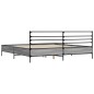 vidaXL Estructura cama madera ingeniería metal gris Sonoma 180x200 cm vidaXL Estructura cama madera ingeniería metal gris Sonoma 180x200 cm