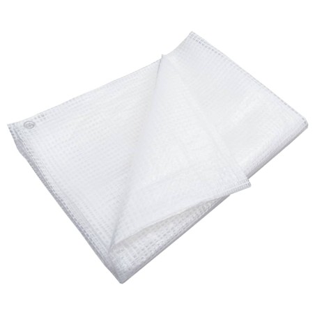 vidaXL Lona de gasa de vuelta blanco 140 g/m² 6x8 m
