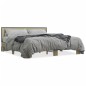 vidaXL Estructura cama madera ingeniería metal roble Sonoma 200x200 cm vidaXL Estructura cama madera ingeniería metal roble Sonoma 200x200 cm