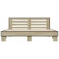 vidaXL Estructura cama madera ingeniería metal roble Sonoma 200x200 cm vidaXL Estructura cama madera ingeniería metal roble Sonoma 200x200 cm