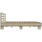vidaXL Estructura cama madera ingeniería metal roble Sonoma 200x200 cm vidaXL Estructura cama madera ingeniería metal roble Sonoma 200x200 cm