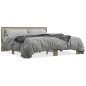 vidaXL Estructura cama madera ingeniería metal roble Sonoma 180x200 cm vidaXL Estructura cama madera ingeniería metal roble Sonoma 180x200 cm