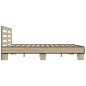 vidaXL Estructura cama madera ingeniería metal roble Sonoma 180x200 cm vidaXL Estructura cama madera ingeniería metal roble Sonoma 180x200 cm