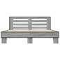 vidaXL Estructura cama madera ingeniería metal gris Sonoma 160x200 cm vidaXL Estructura cama madera ingeniería metal gris Sonoma 160x200 cm