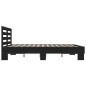vidaXL Estructura de cama madera de ingeniería y metal negro 150x200cm vidaXL Estructura de cama madera de ingeniería y metal negro 150x200cm