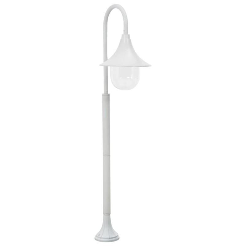vidaXL Farola de jardín de aluminio blanca E27 120 cm vidaXL Farola de jardín de aluminio blanca E27 120 cm