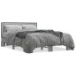 vidaXL Estructura cama madera ingeniería metal gris Sonoma 120x200 cm vidaXL Estructura cama madera ingeniería metal gris Sonoma 120x200 cm