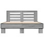 vidaXL Estructura cama madera ingeniería metal gris Sonoma 120x200 cm vidaXL Estructura cama madera ingeniería metal gris Sonoma 120x200 cm