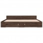 vidaXL Cama con cajones madera ingeniería marrón roble 200x200 cm