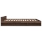 vidaXL Cama con cajones madera ingeniería marrón roble 200x200 cm