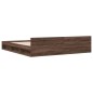 vidaXL Cama con cajones madera ingeniería marrón roble 200x200 cm