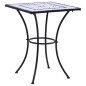 vidaXL Mesa de mosaico para cafetería cerámica azul y blanco 60 cm vidaXL Mesa de mosaico para cafetería cerámica azul y blanco 60 cm
