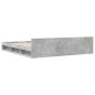 vidaXL Cama con cajones madera ingeniería gris hormigón 180x200 cm vidaXL Cama con cajones madera ingeniería gris hormigón 180x200 cm