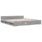 vidaXL Cama con cajones madera ingeniería gris Sonoma 180x200 cm vidaXL Cama con cajones madera ingeniería gris Sonoma 180x200 cm